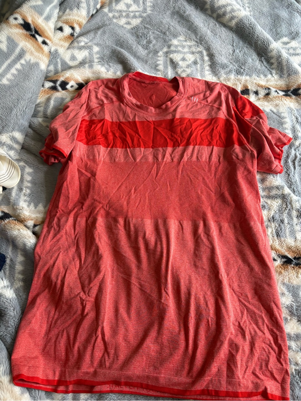 lululemon athletica Men's Coral Red Short-Sleeve Crew